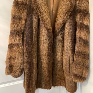 Warm Brown Teddy Jacket with Plush Texture